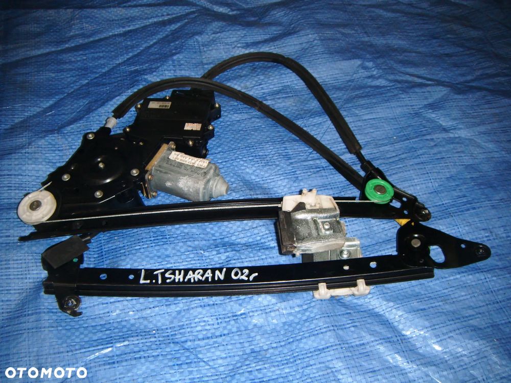 vw  sharan 02r mechanizm szyby lewy tył z silnikiem - 1