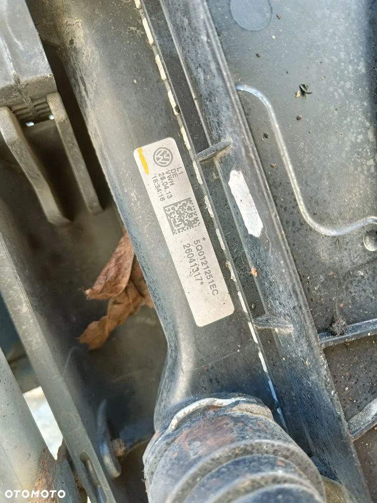 Pas Przedni Wzmocnienie Skoda Octavia 3 III 1.6 TDI Chłodnice Wentylator 5Q0121251EC 5Q0959455F 5Q0121203G - 20