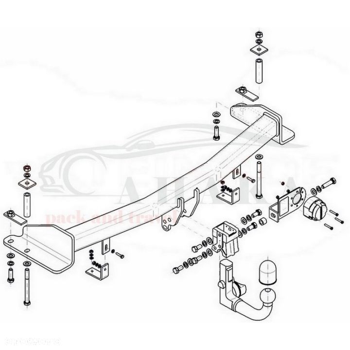 Hak Holowniczy Wypinany Automat Do Ssangyoung Rexton 2014-2017 - 3