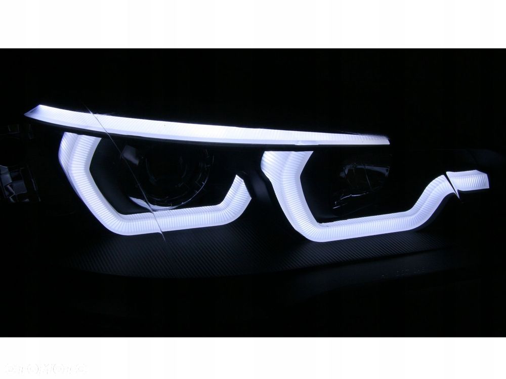 Reflektor Lampy kpl Ringi 3D Angel Eyes Led Tuning Black Bmw X5 e70 2006-10 - 3
