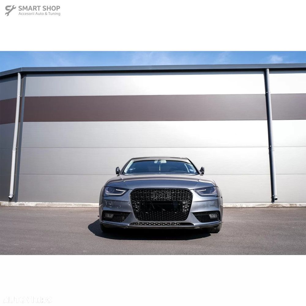 Grila Centrala AUDI A4 B8 Facelift (2012-2015) RS Design Negru Lucios - 7