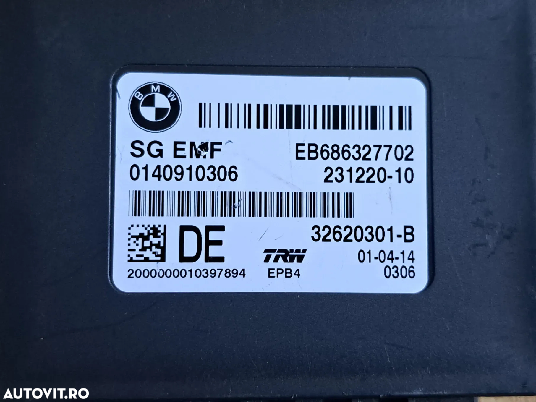 Unitate ECU Modul EMF control frana de mana original BMW F10+LCI F11+LCI F06+LCI F12+LCI F13+LCI F25 F26 - 2