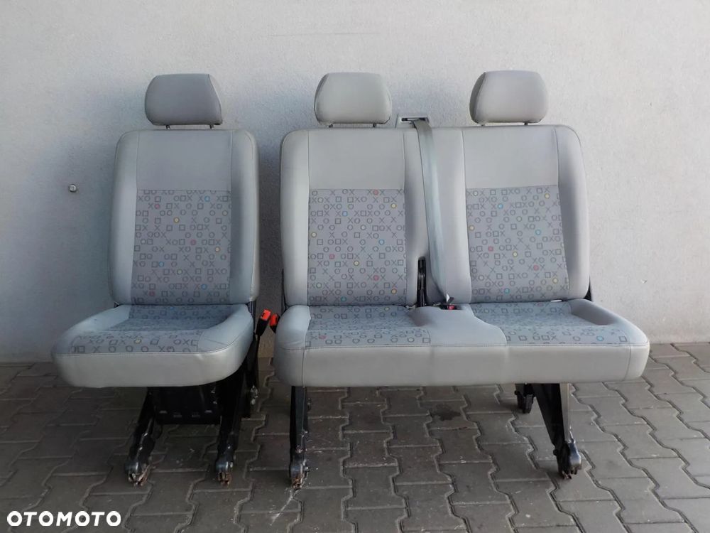 VW T5 T6 FOTEL FOTELE SIEDZENIA RZĄD ŚRODKOWY TYŁ XOXO - 2