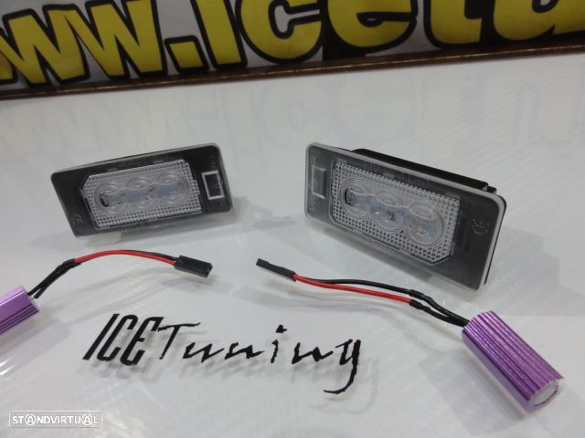 Suporte De Lâmpada De Matricula Com Led Branco Para Audi A1, A3, A4 B8, A5, A6, A7, Q3, Q5, Q7, TT, TTS, TTRS, Porsche Panamera 2010-, Seat Alhambra, Ibiza 6J SC/5-doors/ST 2008, Ateca, VW Sharan 7N, Touran GP2, Touareg 2, Tiguan, Polo, Golf 6, 7 Variant, Golf Plus, Jetta, Passat B6, B7, Skoda Fabia 5J, Superb 3T, Octavia (5E), Rapid  Yeti 5L. - 11