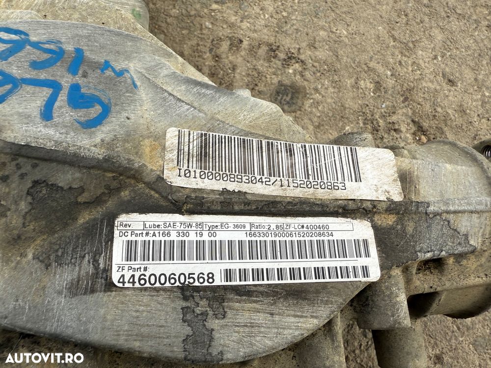Diferential fata mercedes gle w166 raport 2.85 - 2