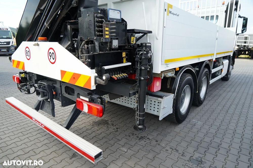 Mercedes-Benz AROCS 2643 / 6x4 / CAROSERIE CU BALANȚĂ - 6,3 M / MACARA HIAB X-HIDUO 188 ES-4 / CAPACITATE MAXIMĂ DE RIDICARE: 5.300 KG / ROTATOARE / PODEA HEAVY-DUTY / TRANSMISIE AUTOMATĂ - 20