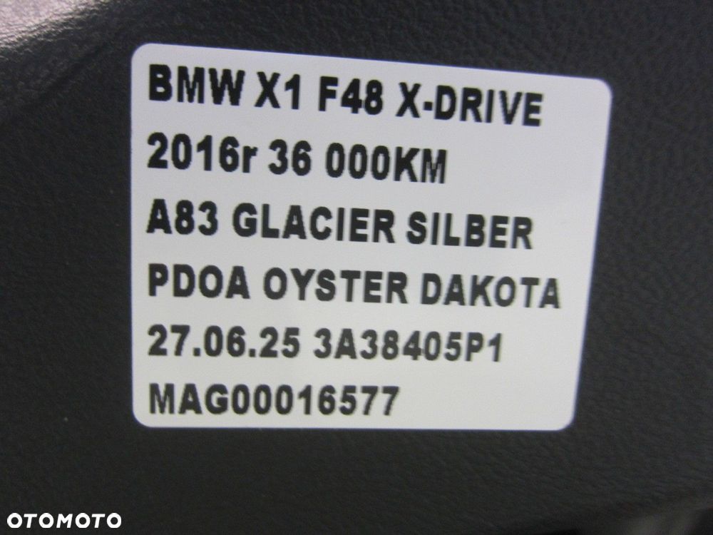 BMW X1 F48 FOTEL LEWY KIEROWCY SKÓRA DAKOTA OYSTER BEŻ ELEKTRYCZNY 7398423 - 12