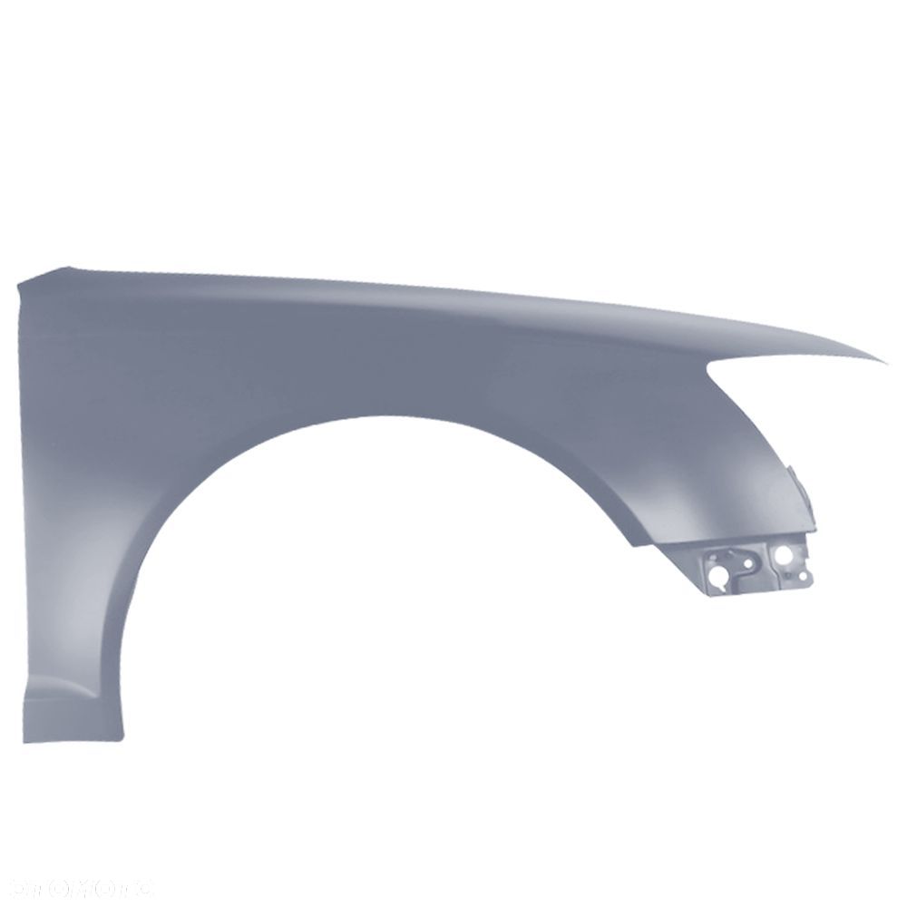 BLU Błotnik Audi A6 C6 Lift LY7H Prawy Srebrny 2008-2011 przód AkoyaSilber - 2
