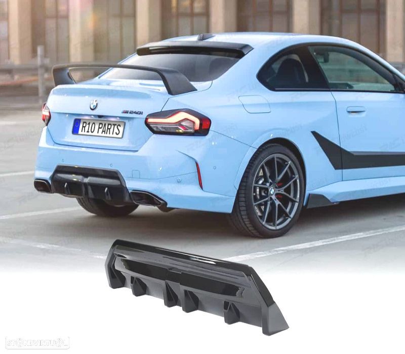 DIFUSOR BMW G42 22-24 LOOK M PERFORMANCE PRETO BRILHANTE - 1