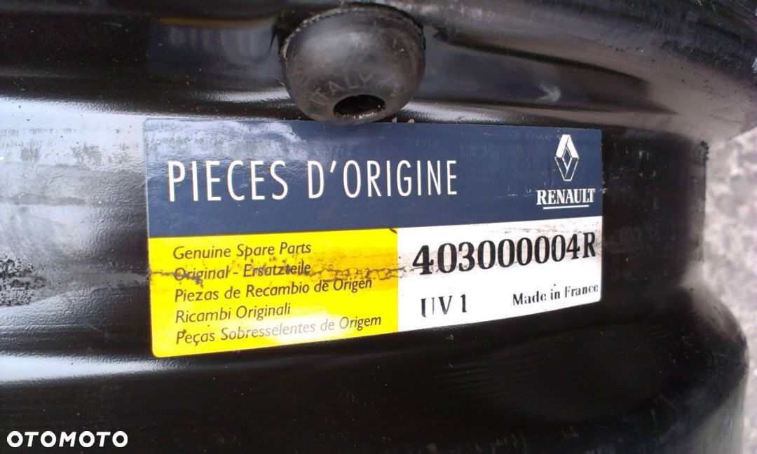 16” - felgi Oryginał: RENAULT , NISSSAN , OPEL , Dacia - Stalowe 5x114,3 , r16 cali - fi-66 mm - 5