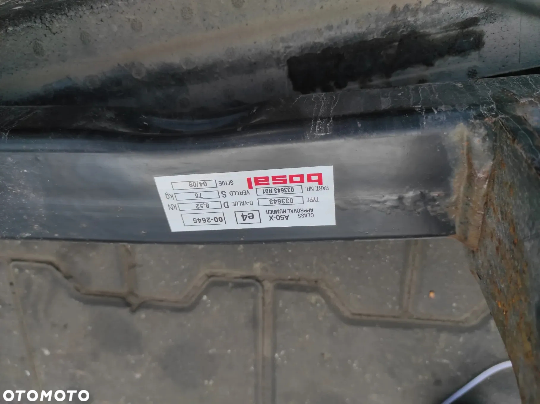 HAK HOLOWNICZY VW PASSAT B6 SEDAN ODKRĘCANY BOSAL KOMPLETNY Z WYSYŁKA !!! - 4