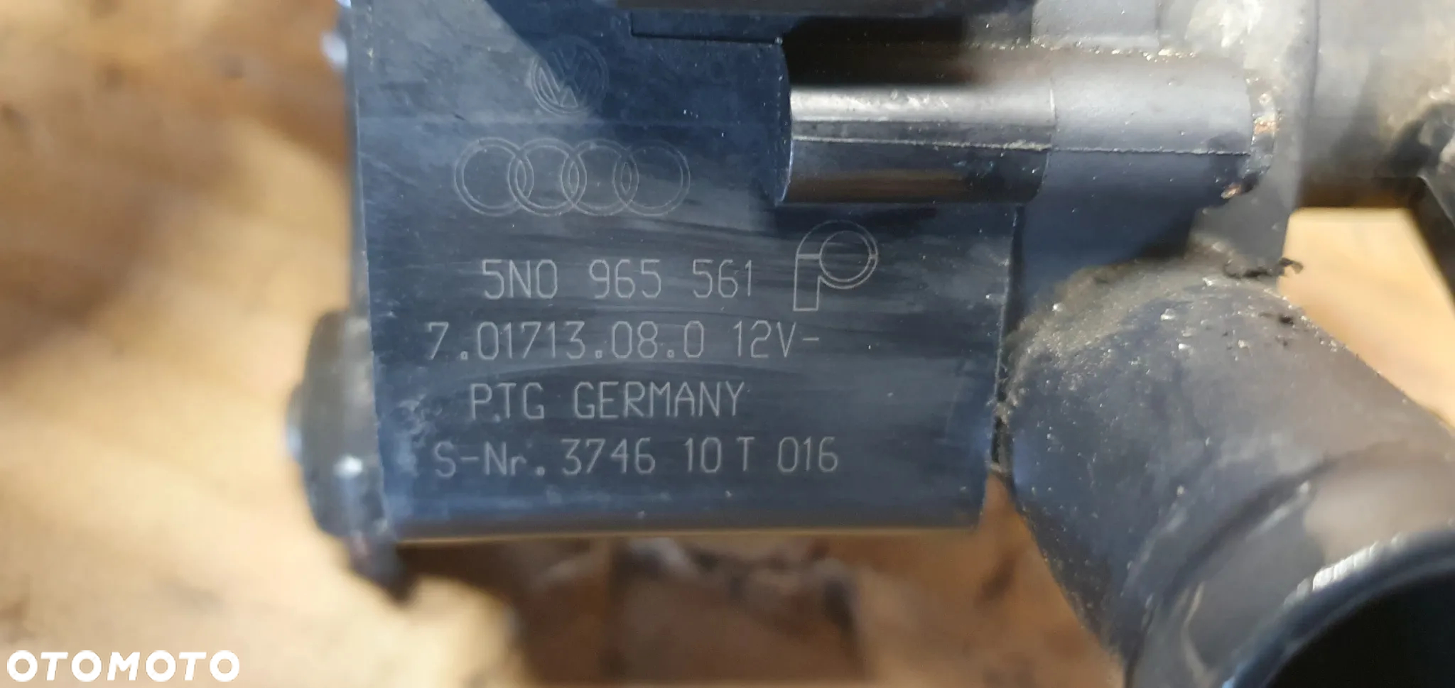 Dodatkowa pompka obiegu wody elektrozawór VW Golf VI 6 Plus 1.6 TDI 5N0965561 - 6