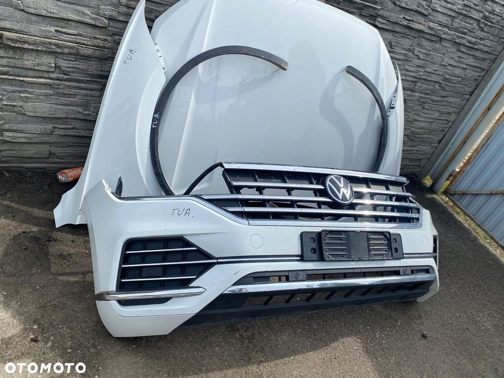 zderzak maska lampa pas kompletny przód vw touareg iii - 2