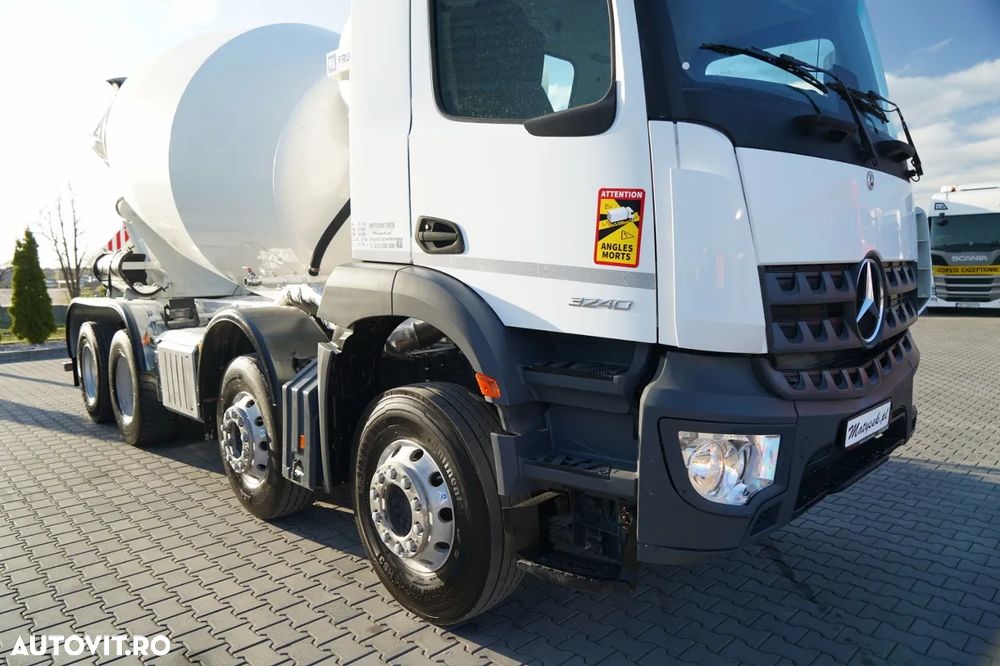 Mercedes-Benz AROCS 3240 / 9M3 BETONIERĂ / 8x4 / BETONIERĂ / AUTOMATĂ / CAMERĂ / JANTE DIN ALIAJ - 8
