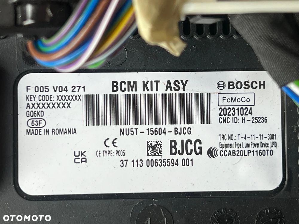 MODUŁ BCM FORD FOCUS MK4 LIFT 1.0 ECOBOOST NU5T-15604-BJCG - 2
