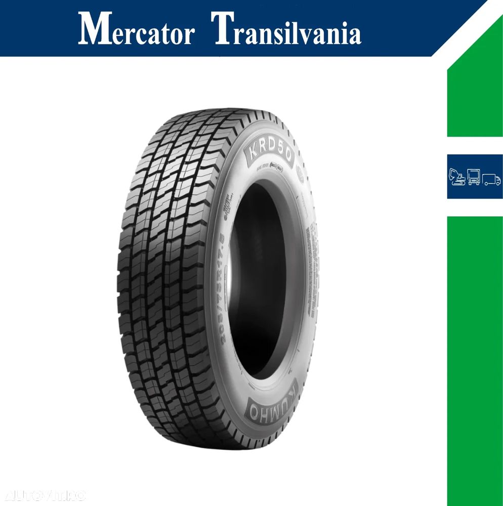 Anvelopa NOUA M+S* Regional 295/60R22.5 Kumho KRD50 150/147K/D/C/73dB(A) Tractiune - 1