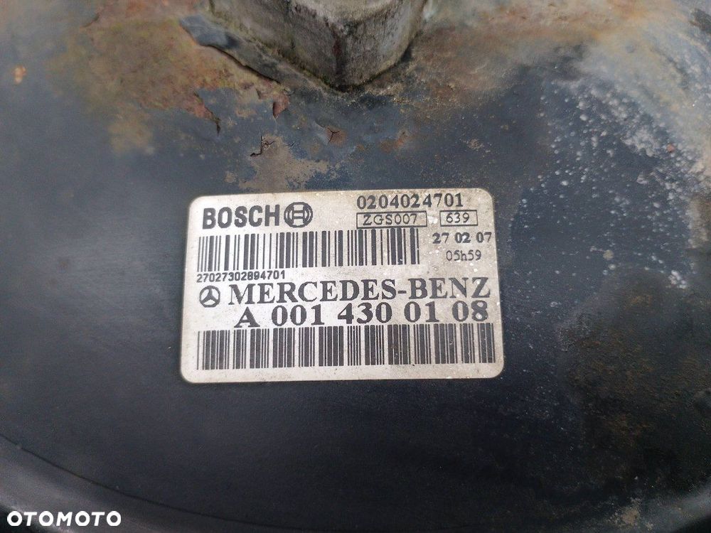 SERWO HAMULCOWE MERCEDES-BENZ VITO W639 A0014300108 0204024701  BOSCH 2.2 - 1