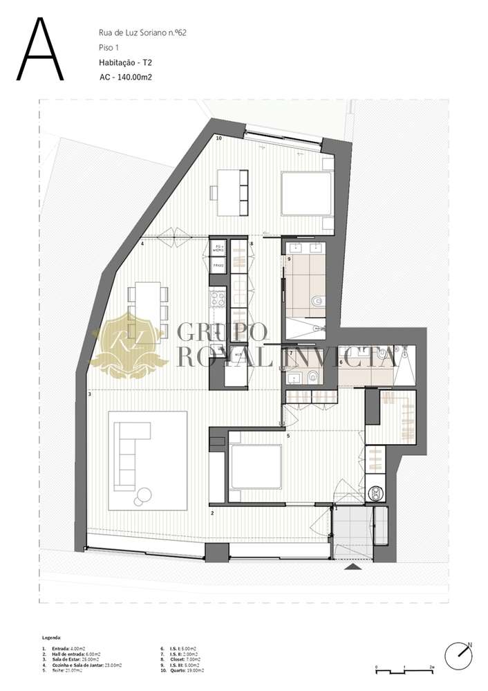 Apartamento T2 totalmente remodelado junto ao Jardim de Arca d’Água, P - Grande imagem: 5/7