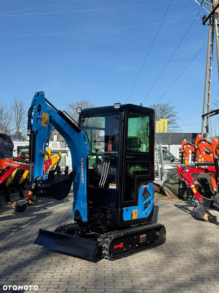 Kingway SV15 JOISTICK KABINA Ramię skr 1500kg 3 łyżki 3-cyl SILNIK 25KM D - 40