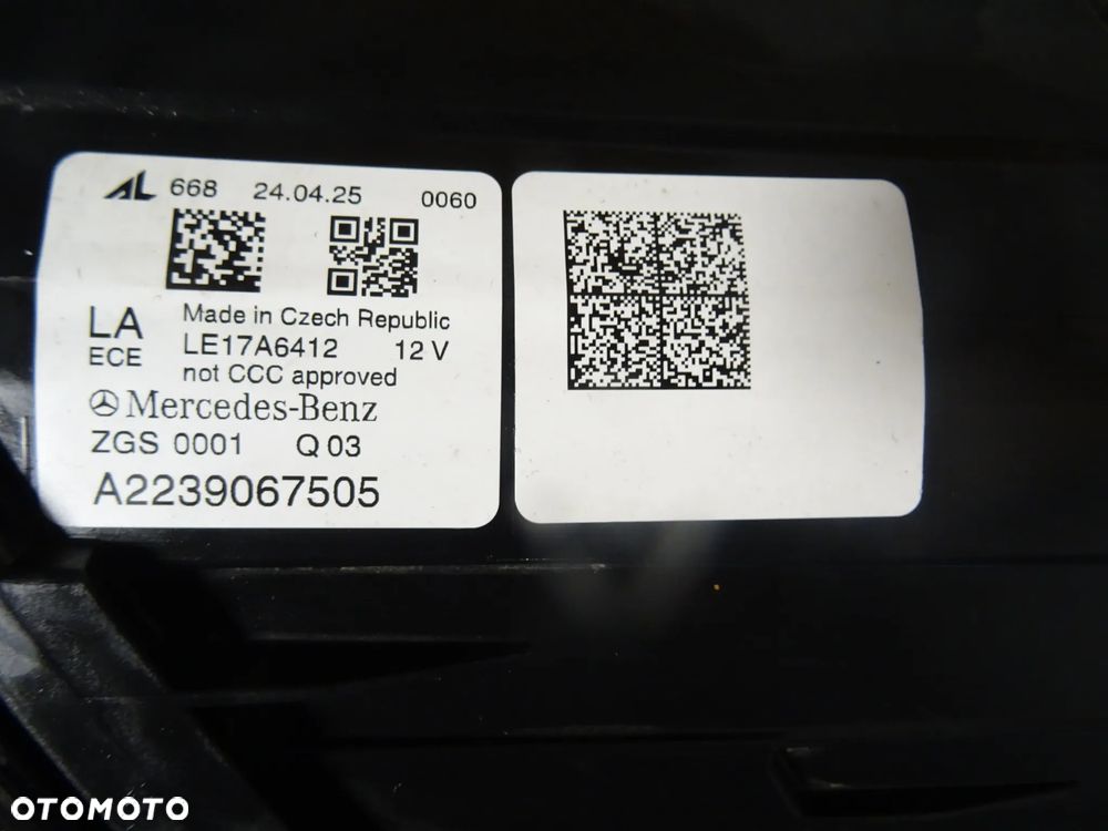 Lampa Mercedes S-Klasa W223 lewy przód A2239067505 - 5