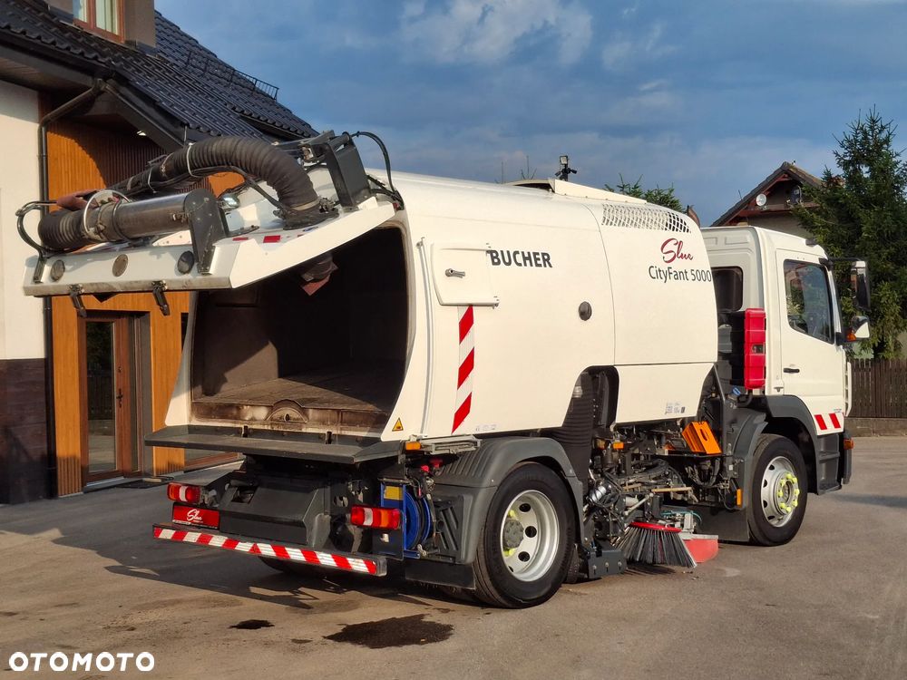 Mercedes-Benz Atego 1321 Zamiatarka BUCHER CityFant 5000 Euro 6 PM10 Rura Do Liści Studzienek Karcher Wysokiego Ciśnienia Napęd Hydrostatyczny - 27