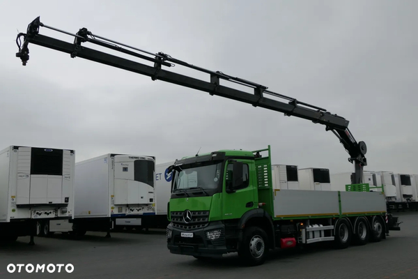 Mercedes-Benz AROCS 3240 / 8x4 / SKRZYNIOWY- 7,15 M + HDS HIAB 262 wysów - 16 M /  TRIDEM / OS SKRĘTNA I PODNOSZONA / 2019 ROK