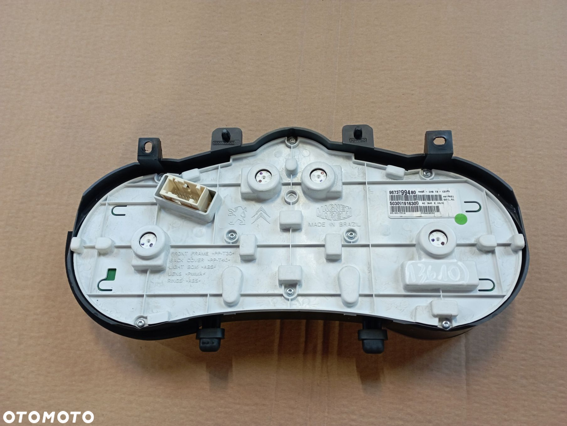 PEUGEOT 206+ LICZNIK 1.4 PRĘDKOŚCIOMIERZ 9673799480 - 2