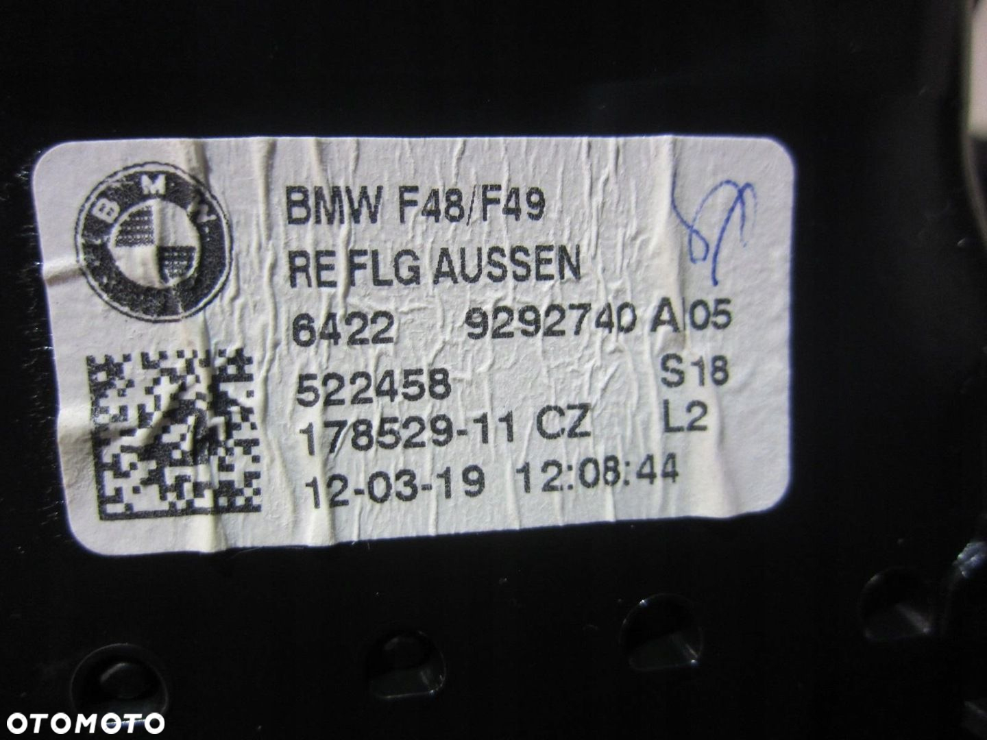 BMW X1 F48 KRATKA NAWIEWU LISTWA DESKI DEKOR SREBRNY 9347741 51459347741 - 13