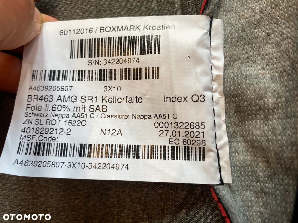 NOWA TAPICERKA DO MERCEDES G 63 AMG W463 - 11