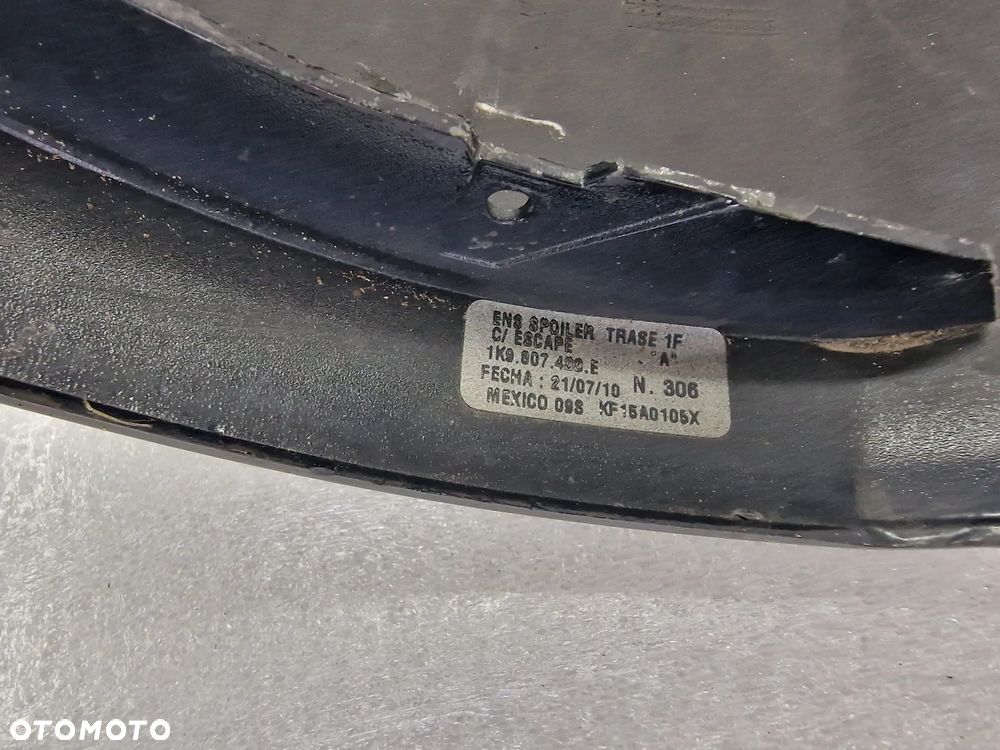 VW GOLF VI 1K9 KOMBI 08-12 DYFUZOR / SPOJLER ZDERZAKA TYLNEGO TYLNIEGO TYŁ , NR 1K9807521D , NR AUKCJI DT172 - 10