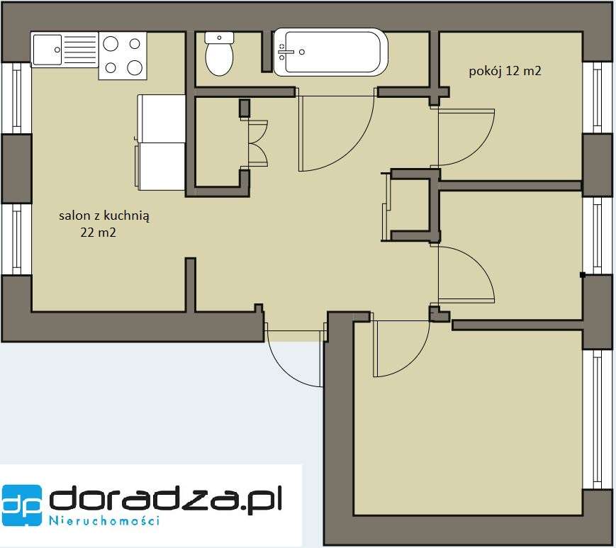 3 pokoje / 72 m² / balkon / ul. Krynicka / 10 piętro / winda