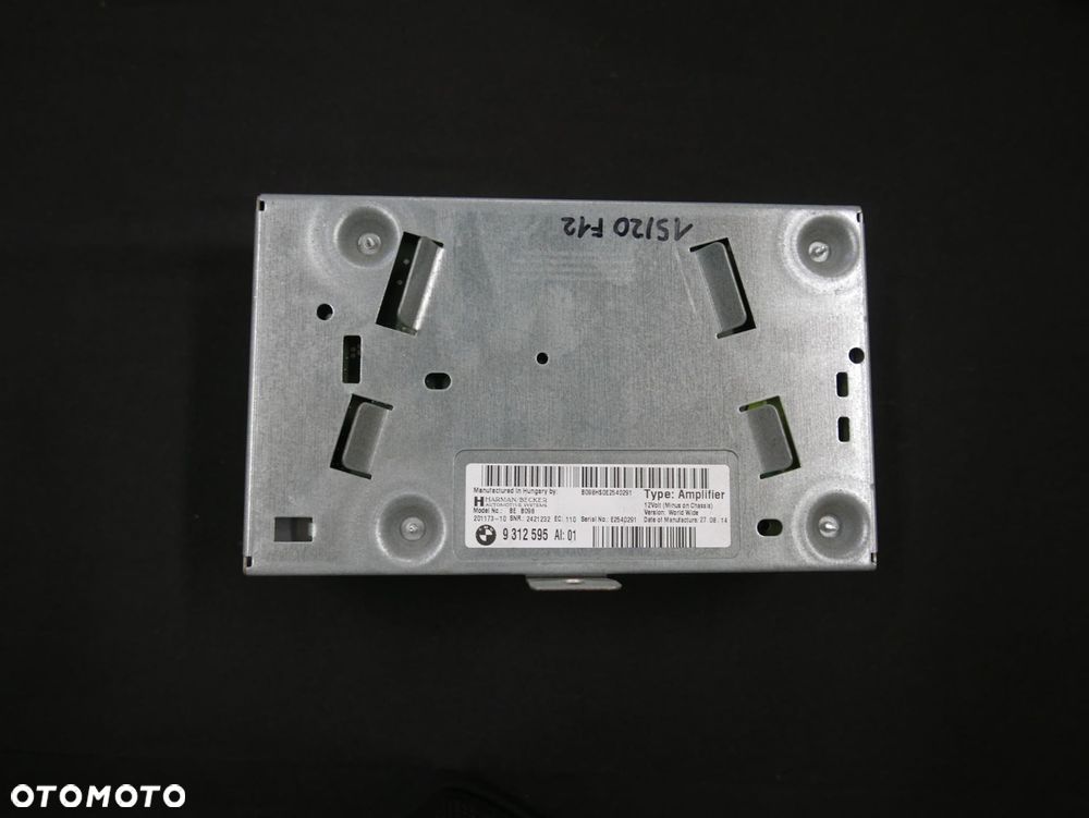 bmw f13 wzmacniacz hi-fi amplifier harman 9312595 - 2