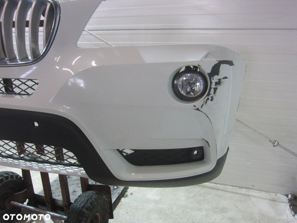 BMW X3 F25 ZDERZAK PRZEDNI PRZÓD A300 ALPINWEISS 3 PRZED LIFT 7210451 BIAŁY - 7