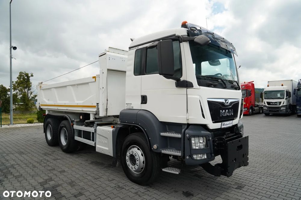 MAN TGS 26.460 / 6X4 / 3 STRONNA WYWROTKA / HYDROBURTA / CZOŁOWNICA  / AUTOMAT / - 15