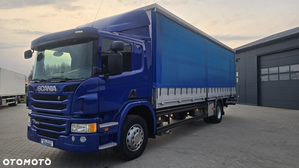 Scania P250 Euro 6 21 palet super stan niski przebieg rama do zabudowy kurierka laweta - 37