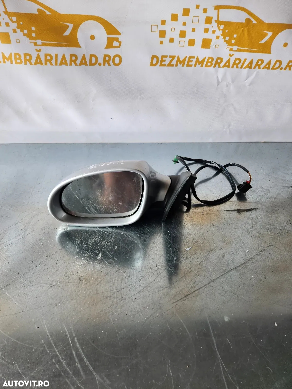 Oglinda Stanga Vw Passat B6 Electrica Cu 5 Fire La Mufa - 2