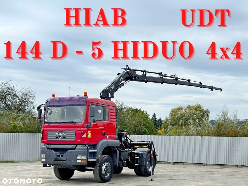 MAN TGA 18.480 * Ciągnik siodłowy * HIAB 144 D-5 HIDUO + PILOT / 4x4