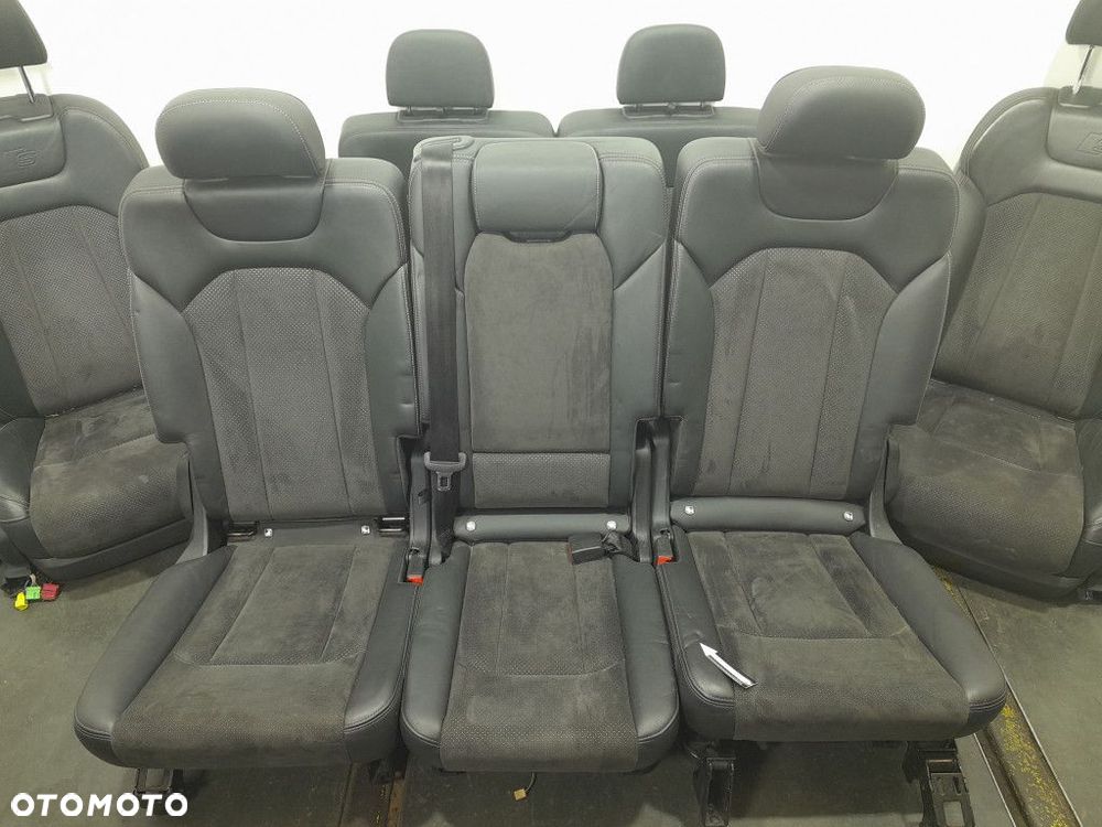 AUDI Q7 II 4M FOTELE KANAPA KOMPLET SKÓRA ALCANTARA 7 OSÓB S-LINE - 2