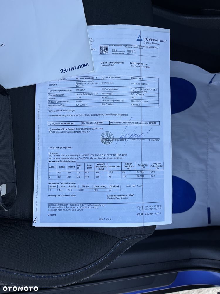 Hyundai Tucson blue 1.6 GDi 2WD Passion - 31
