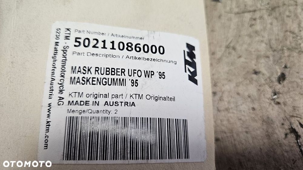 Oryginalna Gumka Maski Reflektora KTM / Husqvarna  50211086000 - 3