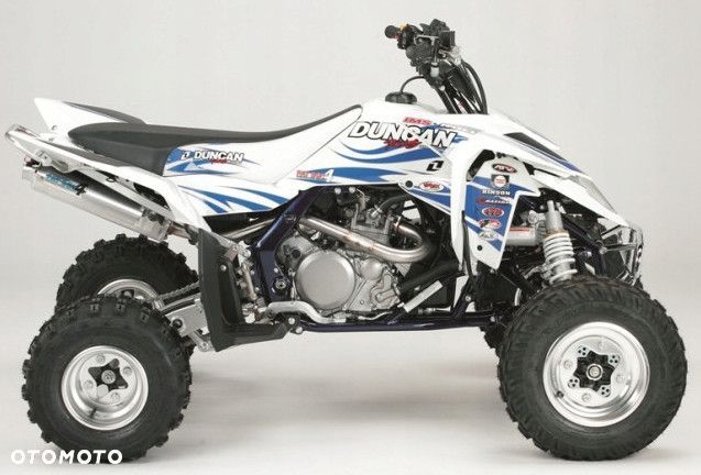 NAKLEJKI + POKROWIEC SUZUKI LTR450 DR/ONE WHITE/BLUE - 1