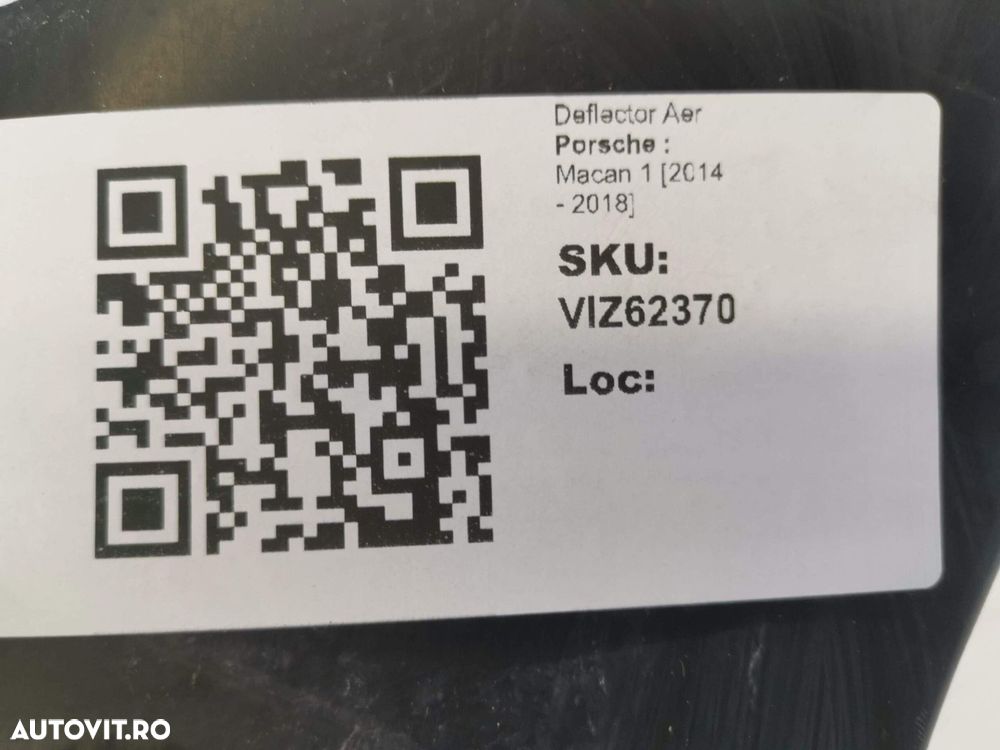 Deflector Aer Porsche  Macan 1 facelift 2018 2019 2020 2021 Original I - 8
