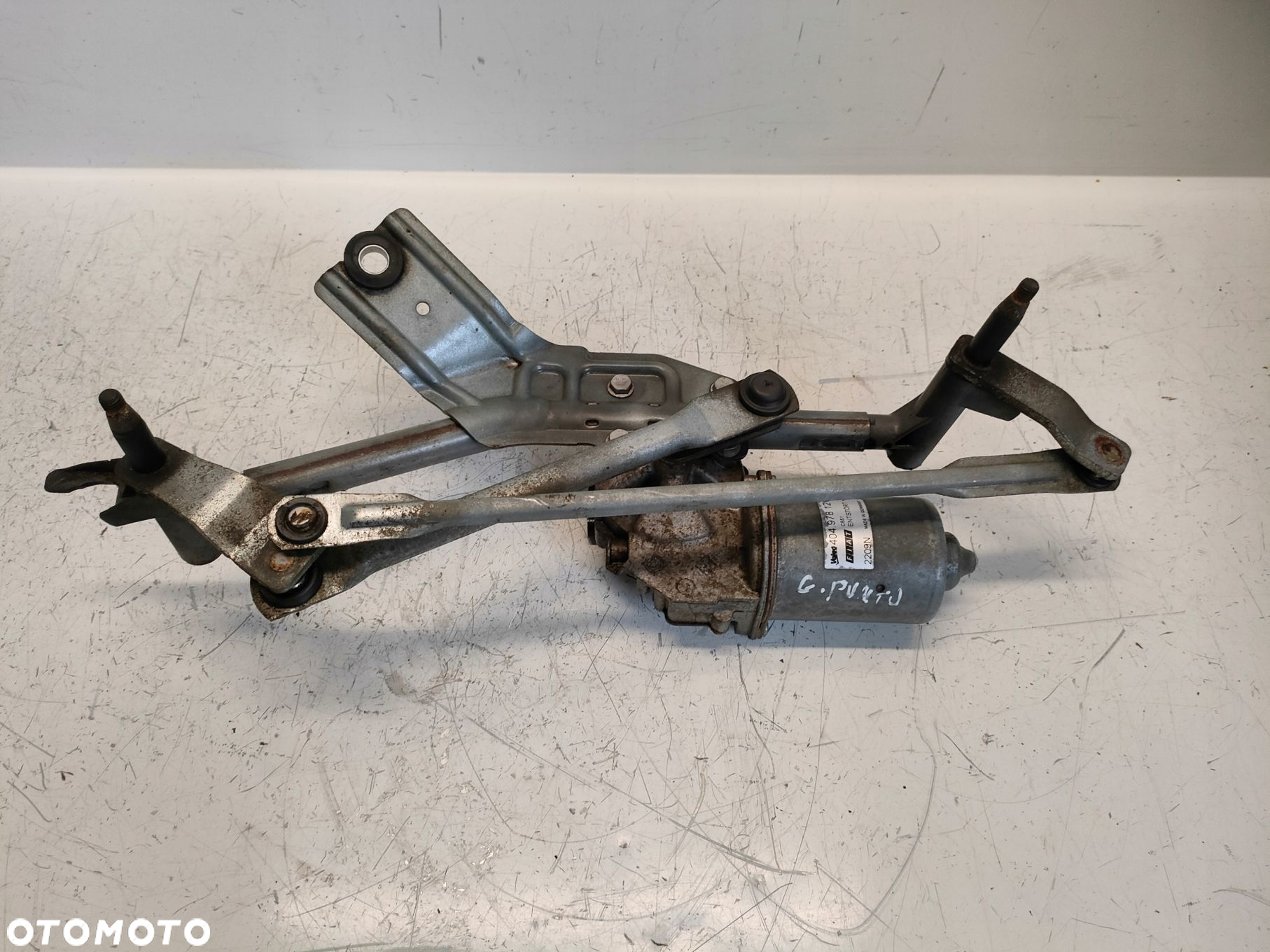 FIAT GRANDE PUNTO 05- 1.4 MECHANIZM WYCIERACZEK PRZÓD 404978 - 2