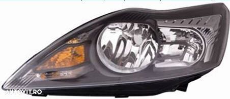 Far Ford Focus 2 (DA_) 01.2008-12.2010 TYC partea dreapta H1+H7 cu motoras, culoare negru + crom - 1