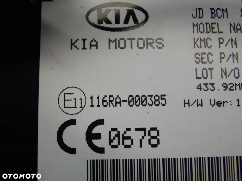 MODUŁ STEROWNIK BCM 95400-A2880 KIA CEED II 1.6 CRDI - 5