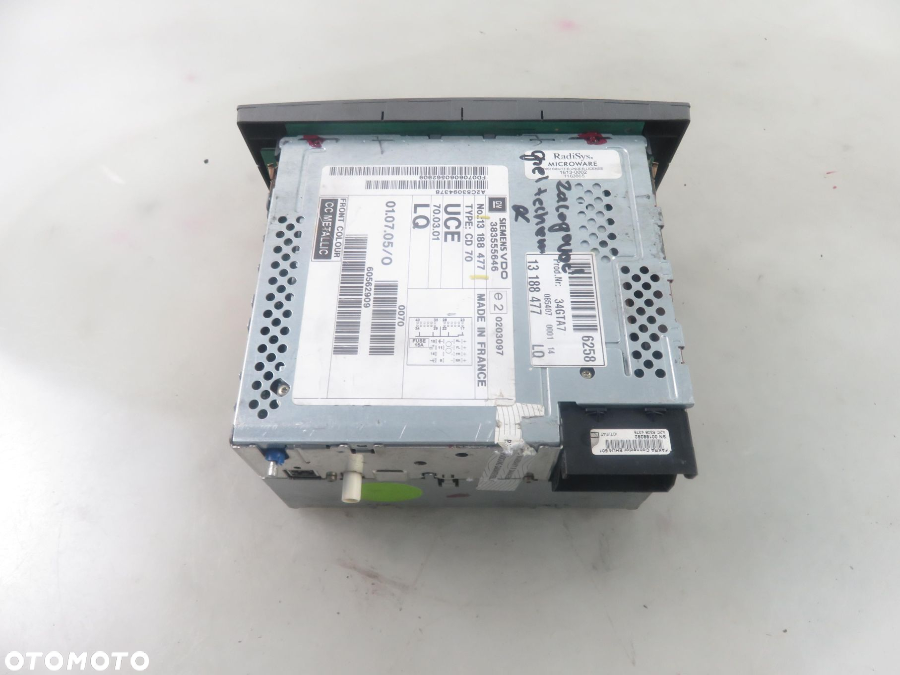 RADIO OPEL VECTRA C 13188477 - 8