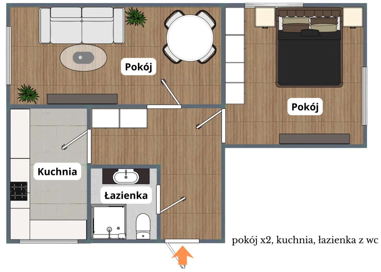 ul. Barabasza, Czechowice Dziedzice | 52m2 | 2 pokoje