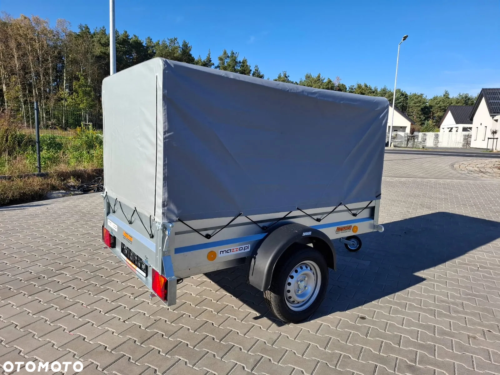 Neptun DOSTAWA Przyczepka lekka 202x114x115cm DMC750kg stelaż i plandeka, koło podporowe - 4