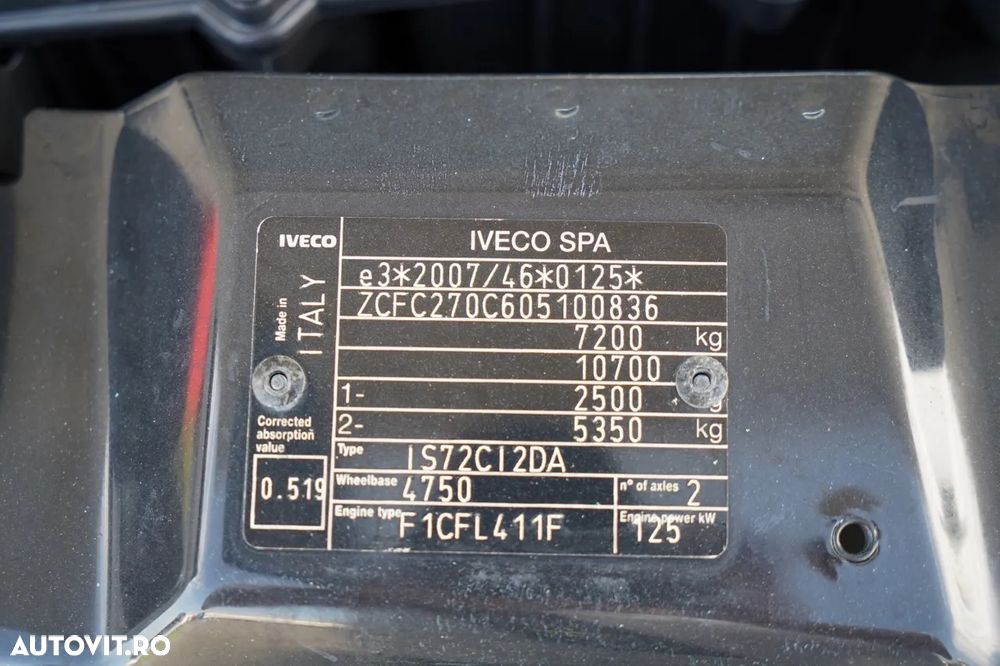 Iveco KAPENA / EURO6 / MANUAL / AER CONDIȚIONAT / IMPORTAT / 116.500 CP - 39