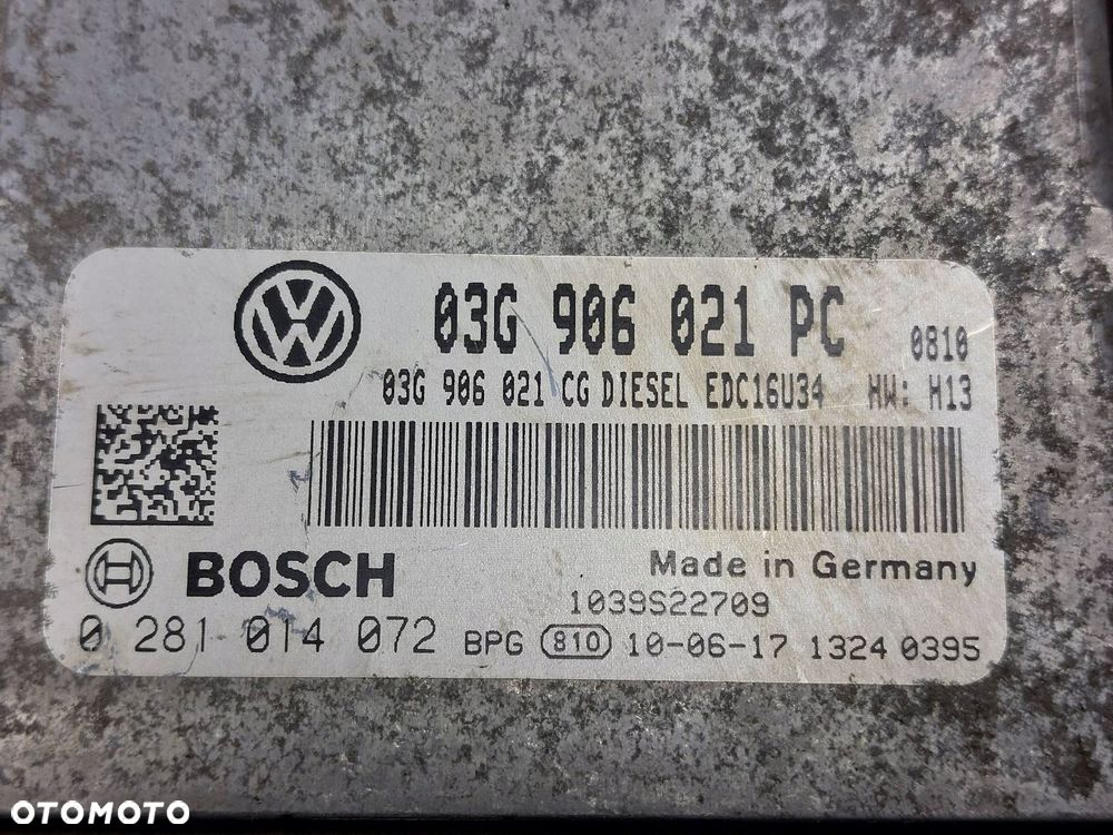 ZESTAW STARTOWY VOLKSWAGEN CADDY III 1.9 TDI 03G906021PC 2K0920844C - 2
